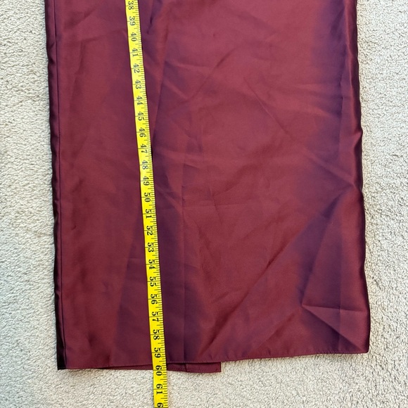 Alfred Sung D861 Bow One‎ Shoulder Column Gown Cabernet Red 10 - Picture 6 of 6